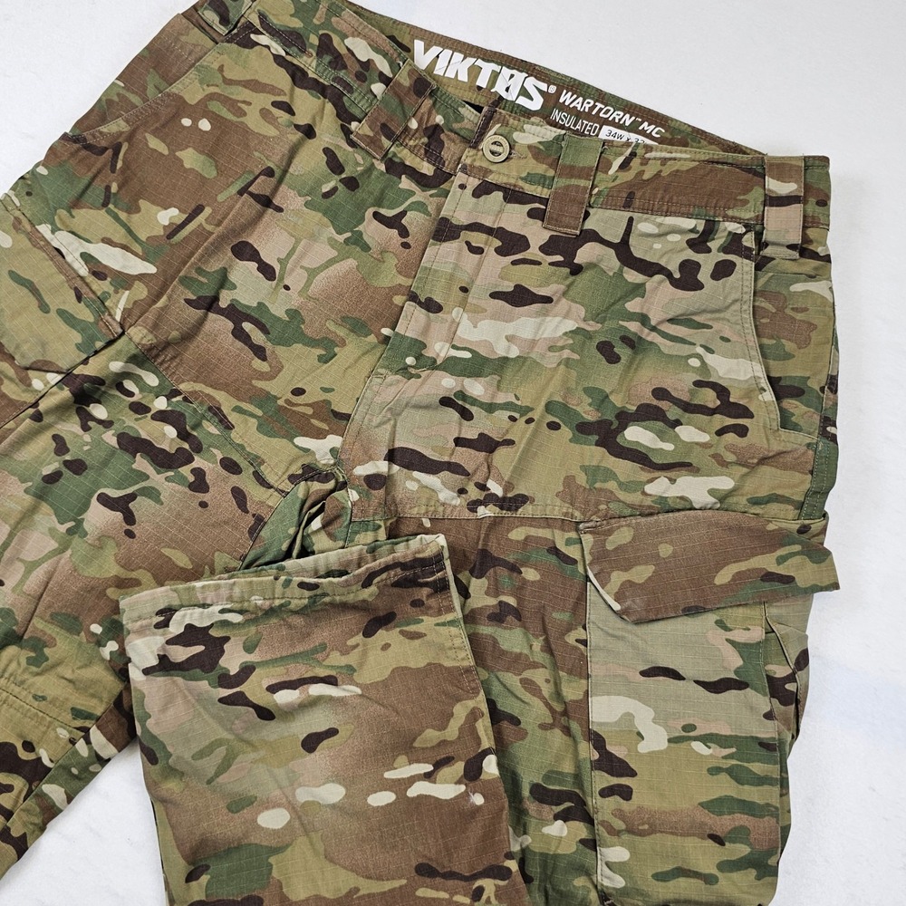 Viktos Wartorn MC Insulated Pants Mens 34x32 Multicam Camo Tactical Cargo Pants